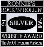 Ronnie's Rock 'N' Rollin' Website Award